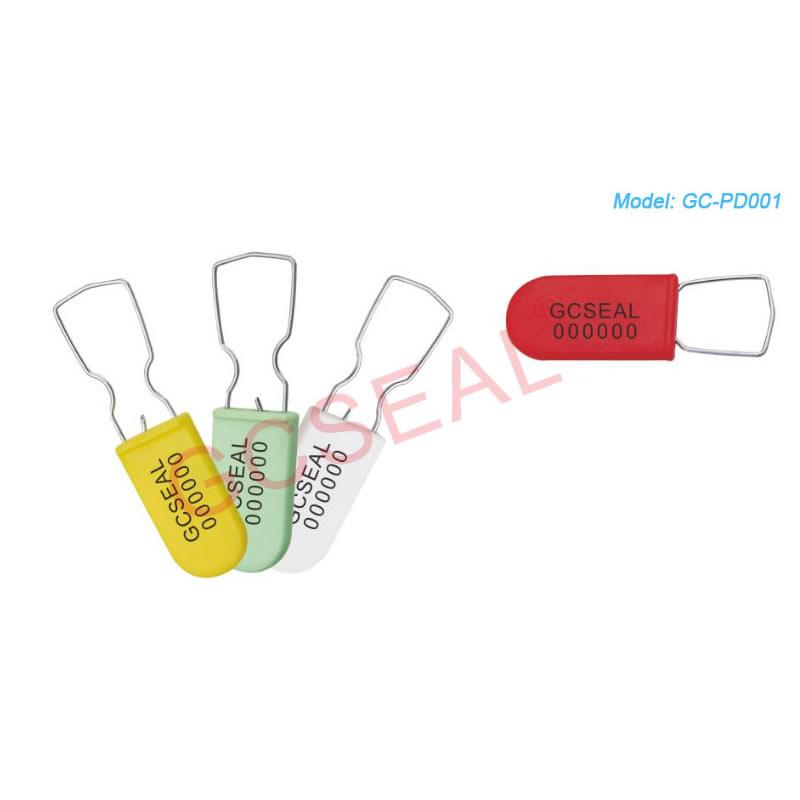 Product Name:  Padlock Seal;
Model NO.:  GC-PD001;
Origin:  China;
Brand Name:  GCSEAL;
Quality System Certification:  ISO:17712;